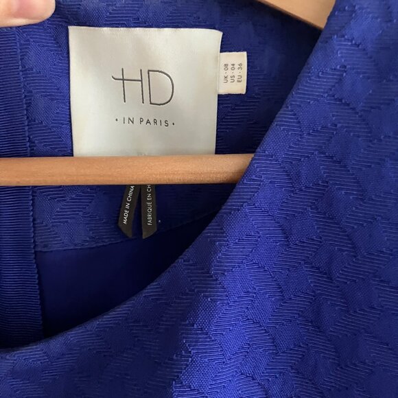 Anthropologie HD in Paris Cobalt Blue Dress - Picture 5 of 8